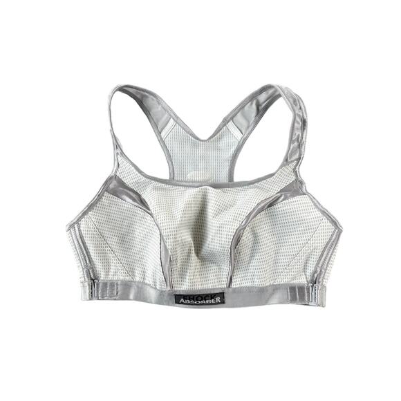 NWOT Shock Absorber White Medium Support Adjustable Bra Top Women's Size 36C - Picture 2 of 5